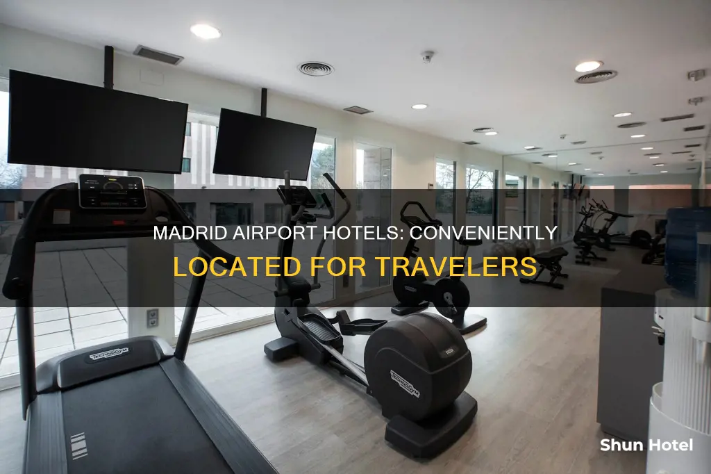 where are madrid airport hotels located