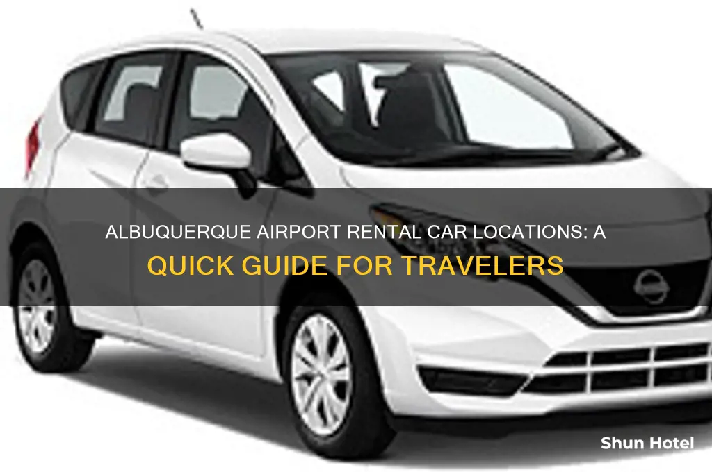 where are the rental cars located at albuquerque international airport