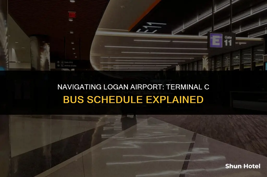 where are the scheduled buses at logan airport terminal c