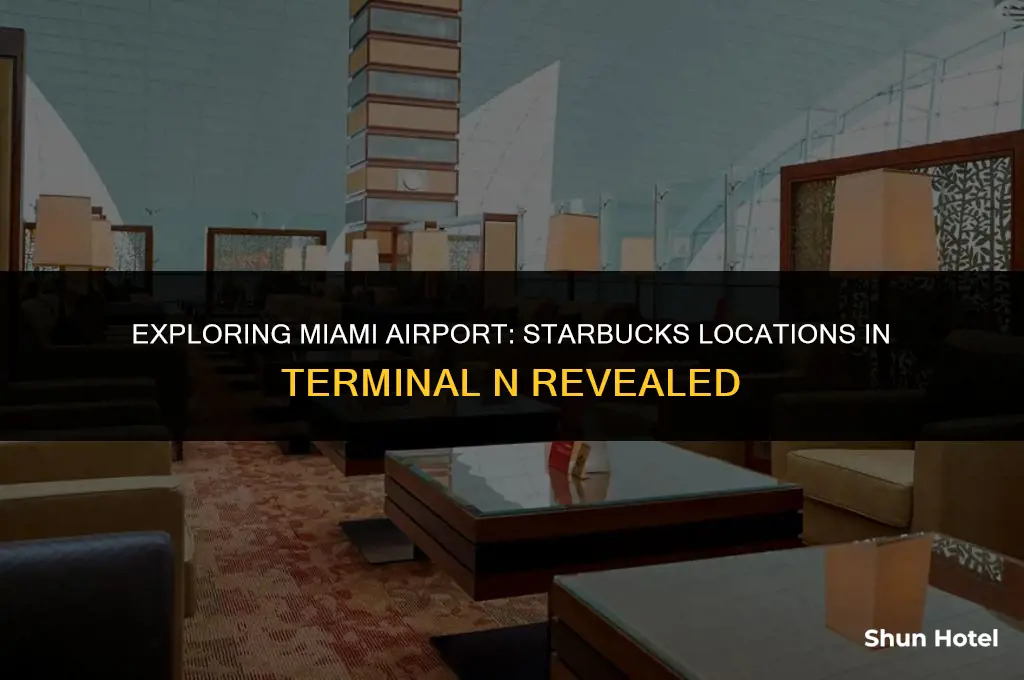 where are there starbucks in miami airport terminal n