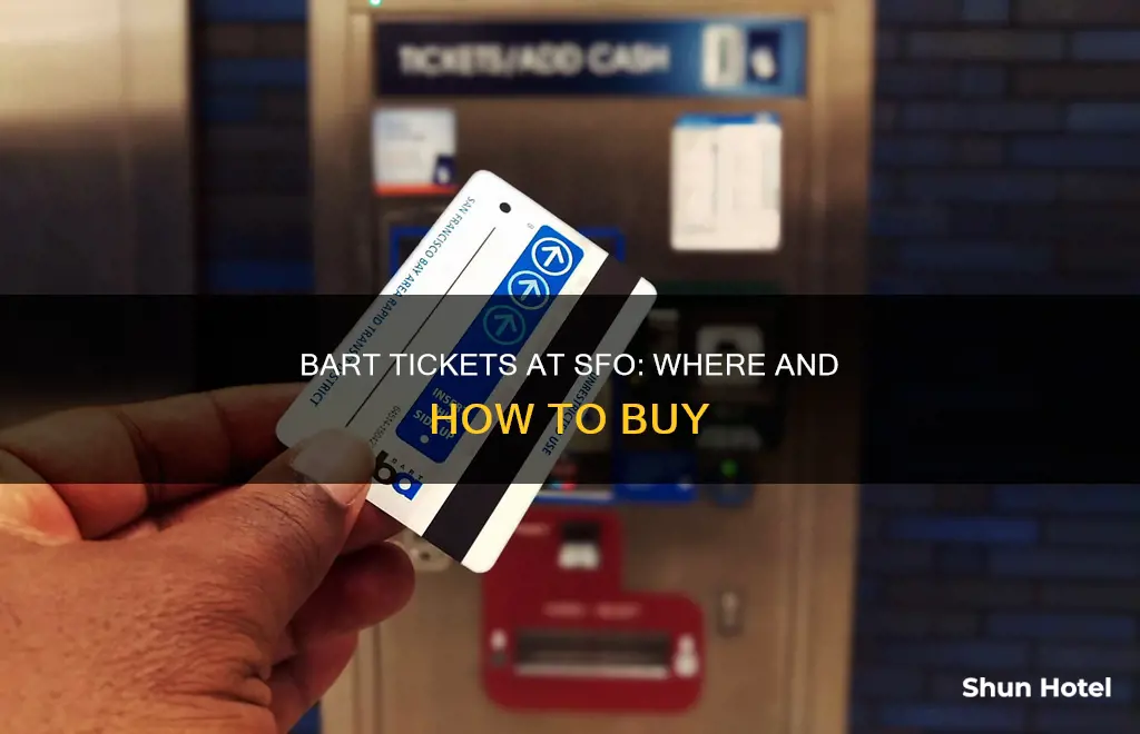 where buy bart ticket sfo airport