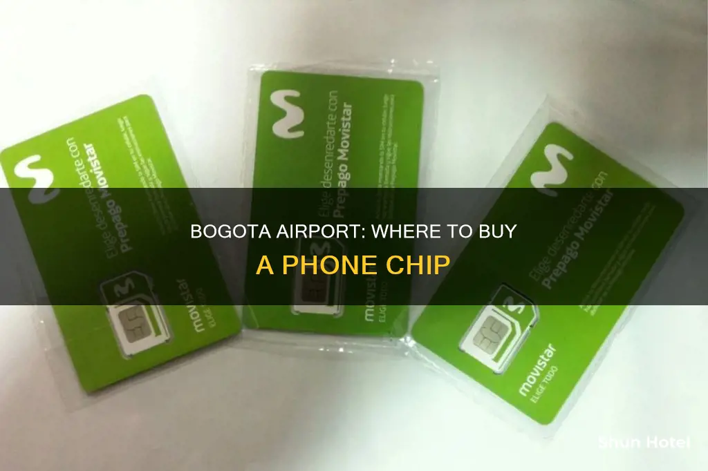 where can i buy a phone chip in bogota airport