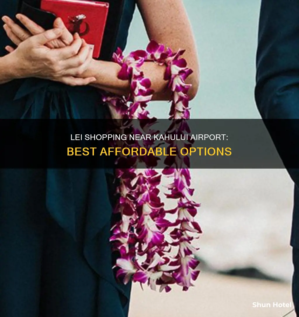 where can i buy an inexpensive lei near kahului airport