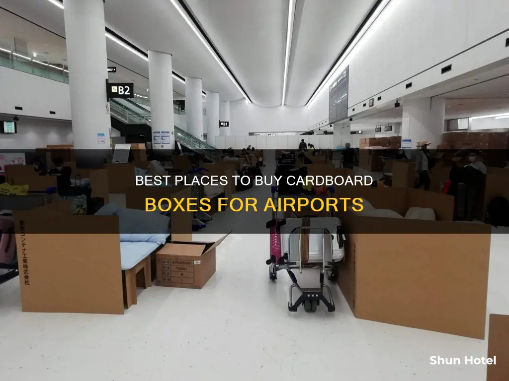 where can i buy cardboard boxes for airport