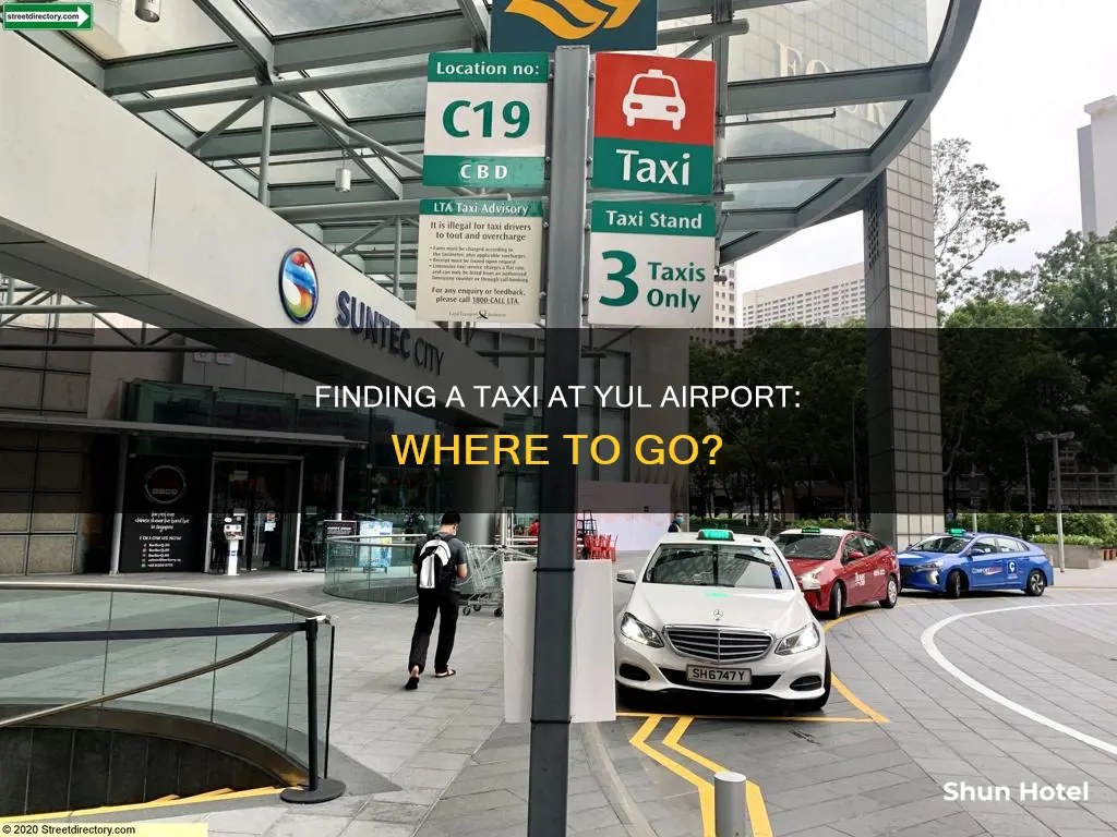 where can i find a taxi at yul airport