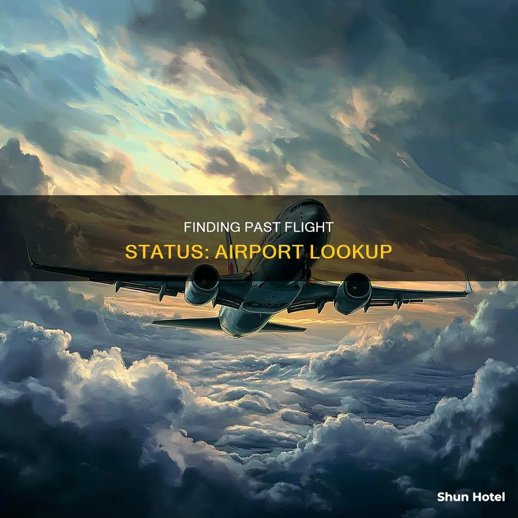 where can i find past flight status by airport