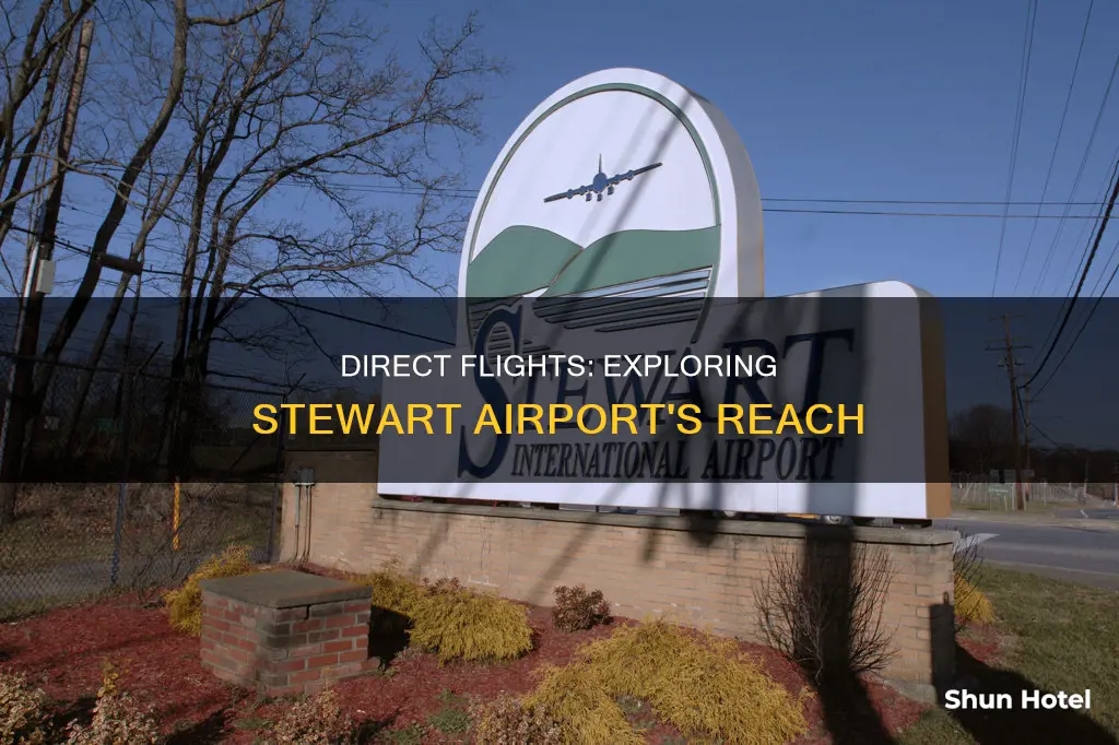 where can i fly direct from stewart airport