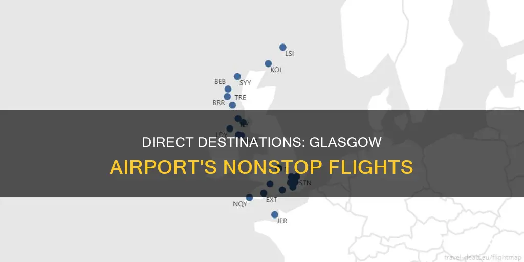 where can i fly to direct from glasgow airport