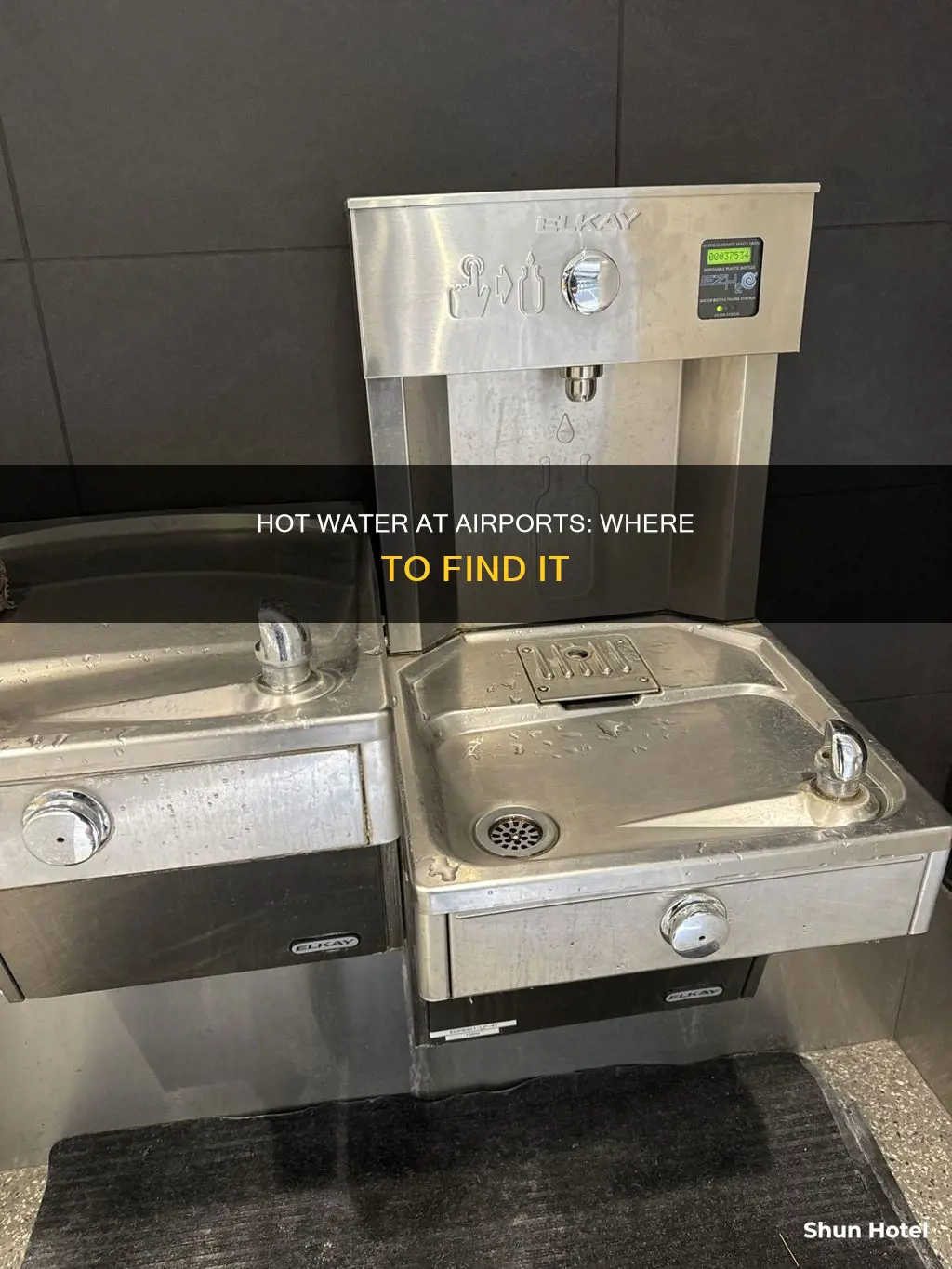 where can i get hot water in airport