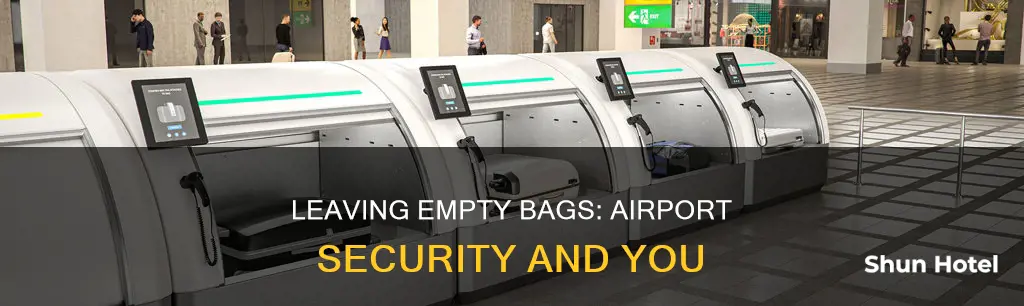 where can i leave an empty bag in the airport