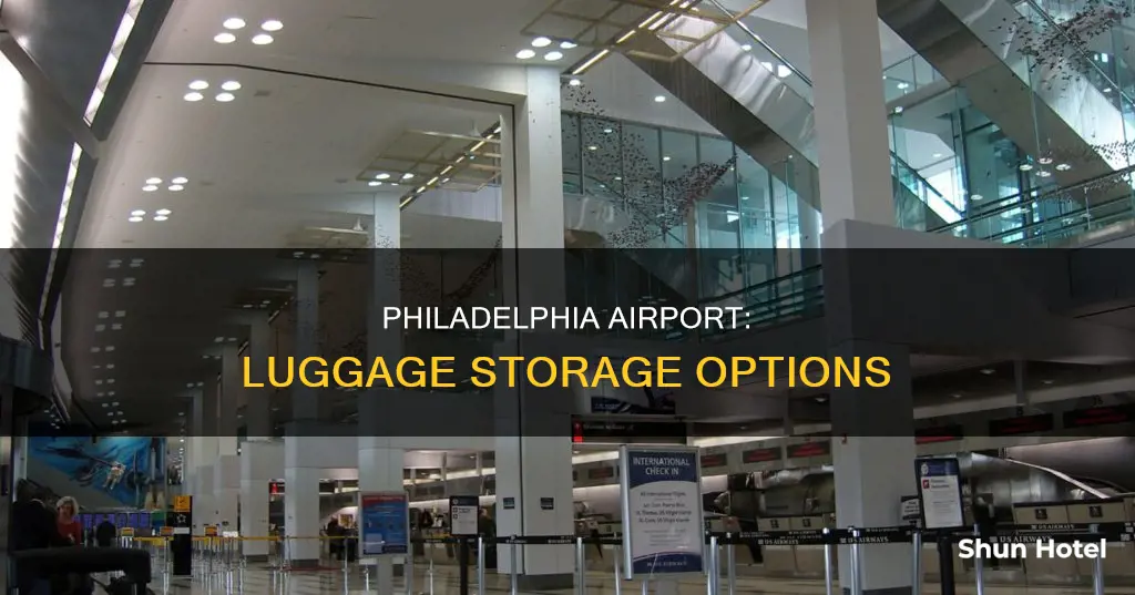 where can i leave my luggage in philadelphia airport