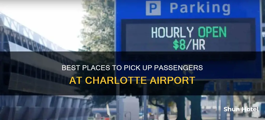 where can i park to pick someone up charlotte airport