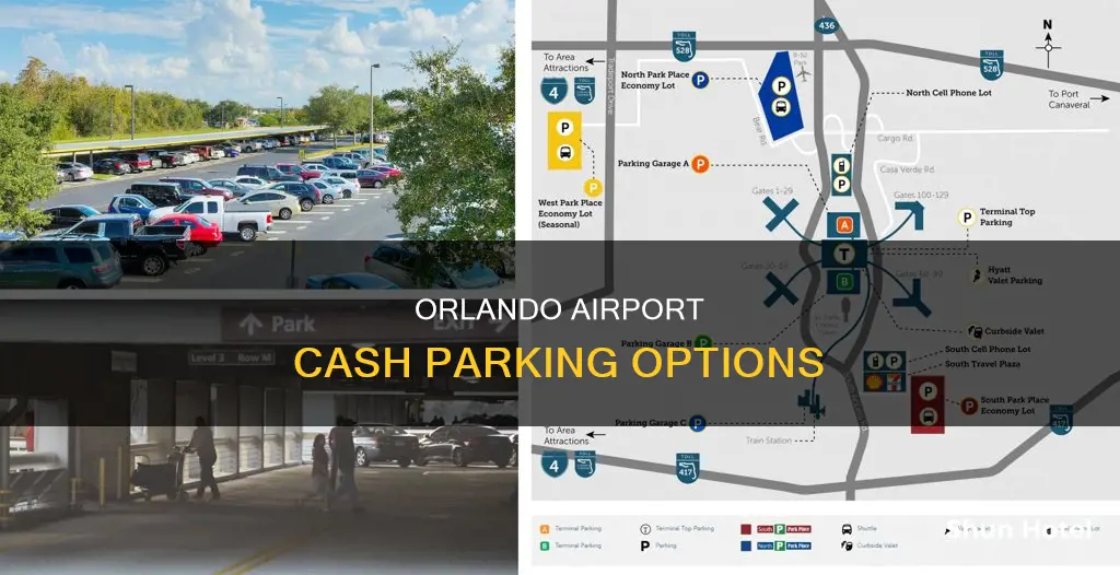 where can i pay cash to park at orlando airport