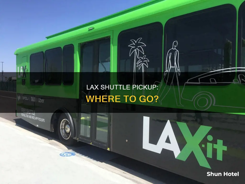 where can i pick up shuttles at lax airport