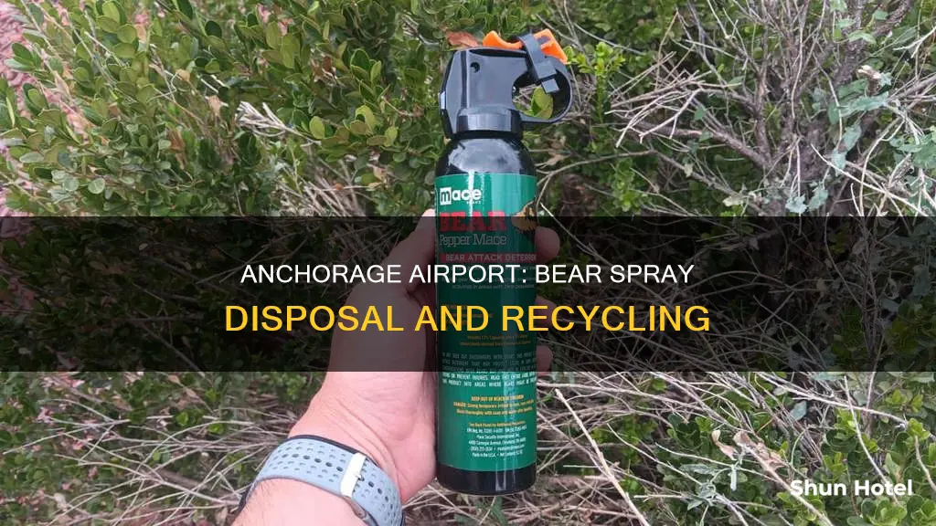 where can i recycle bear spray in anchorage airport