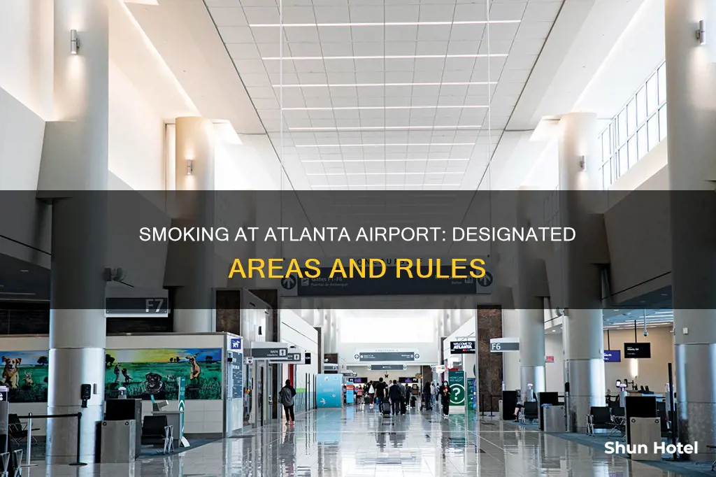 where can i smoke at atlanta airport