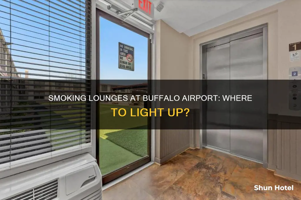 where can i smoke at buffalo airport