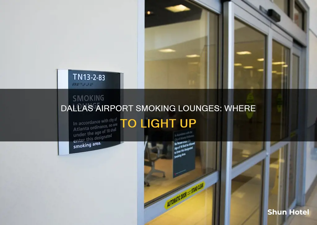 where can i smoke at dallas airport