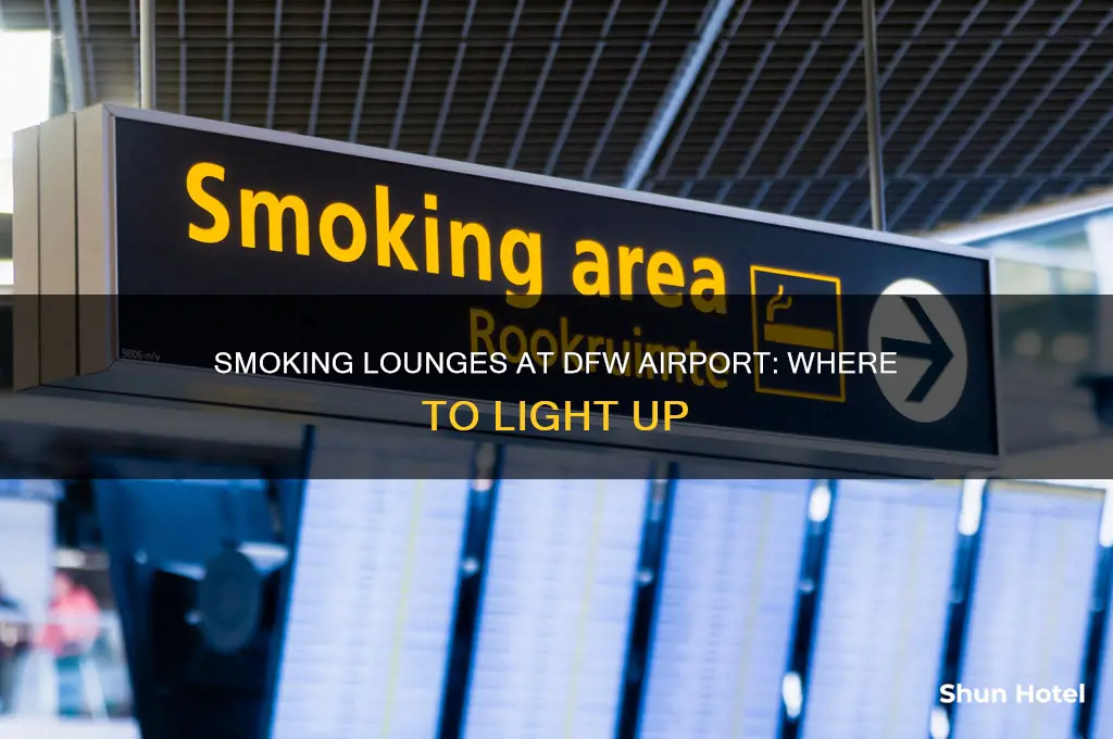where can i smoke at dfw airport