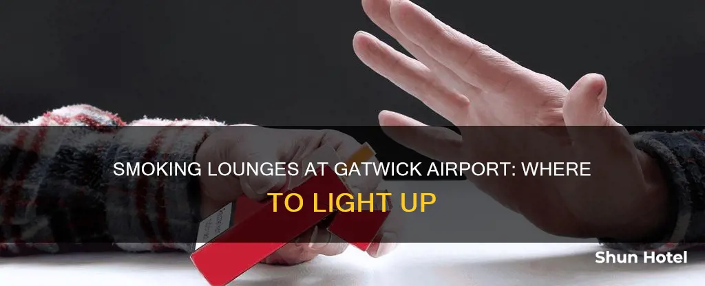 where can i smoke at gatwick airport