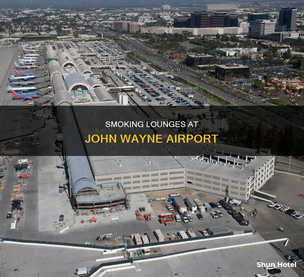 where can i smoke at john wayne airport
