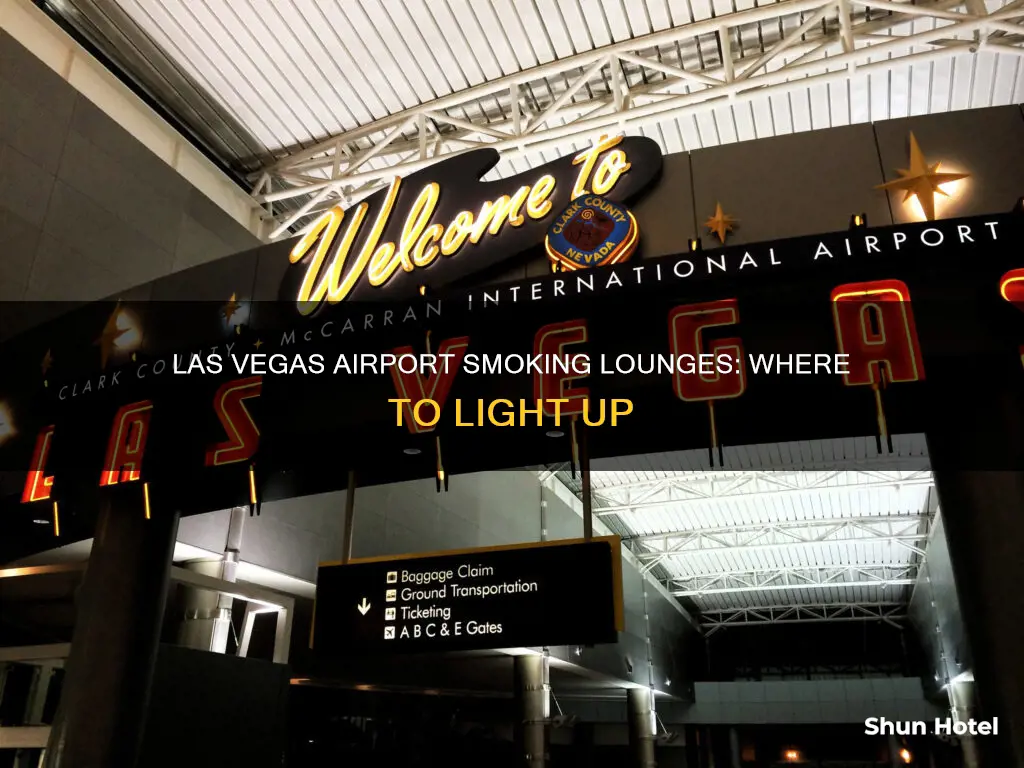 where can i smoke at las vegas airport