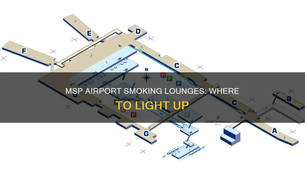 where can i smoke at msp airport