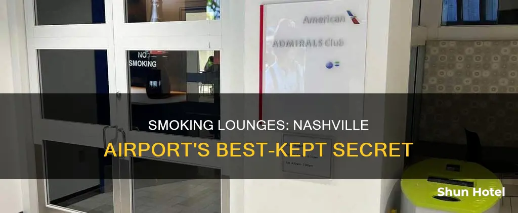 where can i smoke at nashville airport