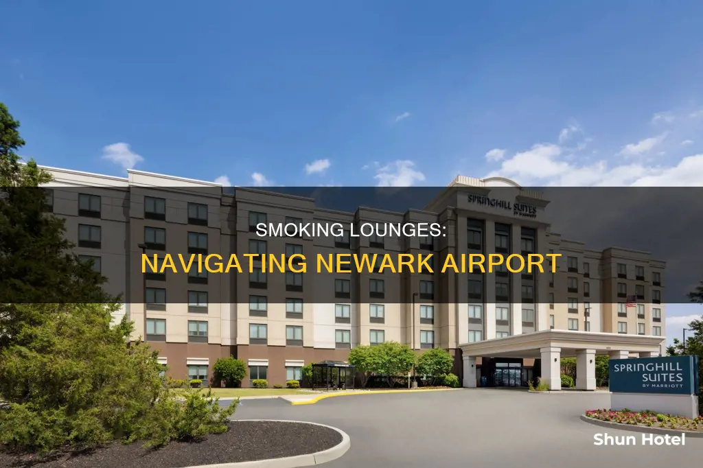 where can i smoke at newark airport