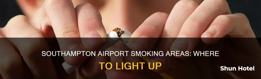 where can i smoke at southampton airport