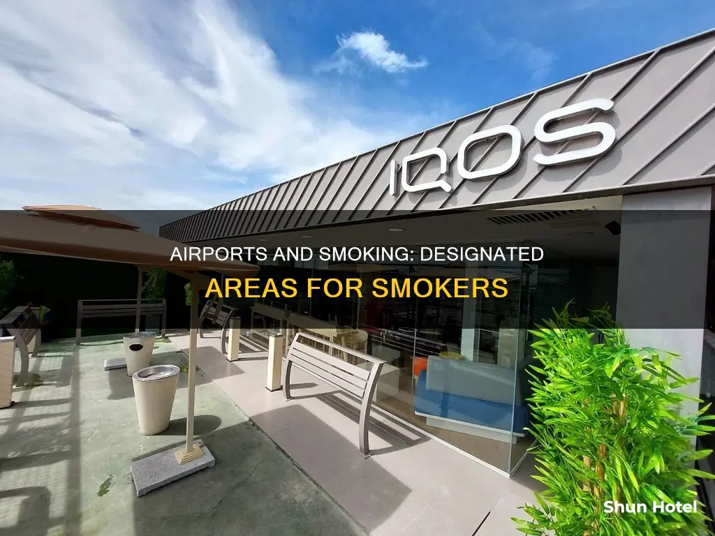 where can i smoke at the airport