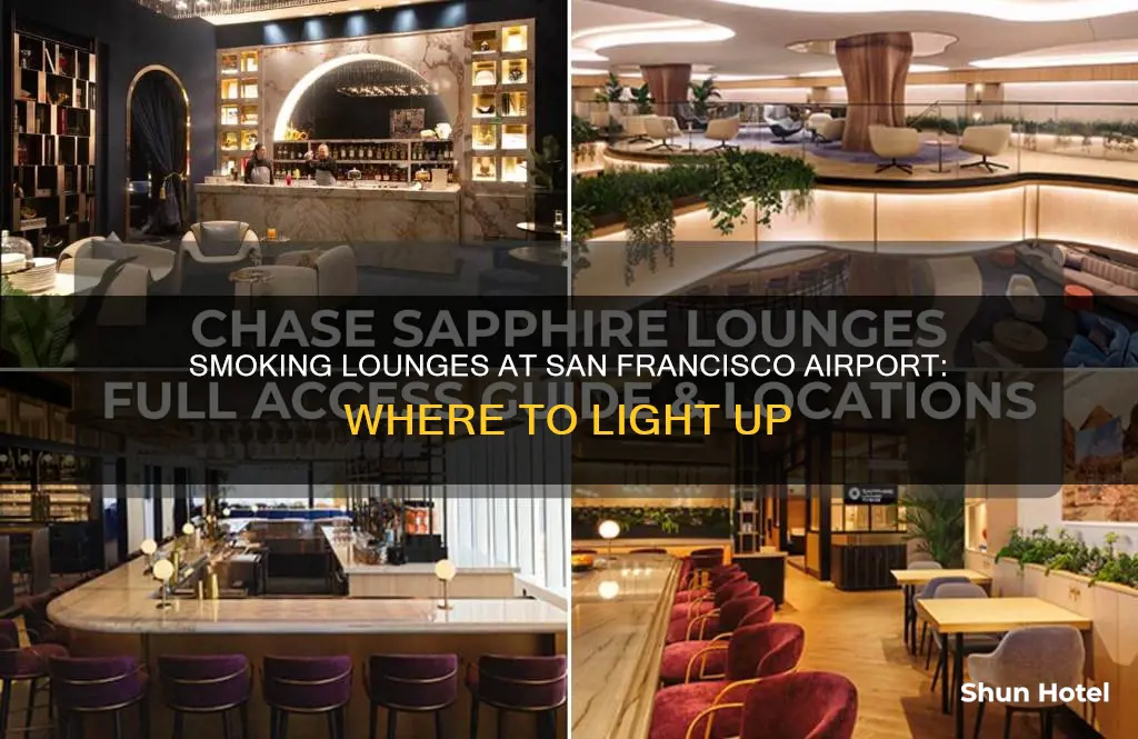 where can i smoke in san francisco airport