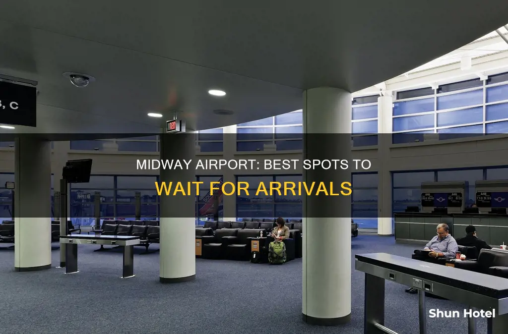 where can i wait for arrivals at midway airport