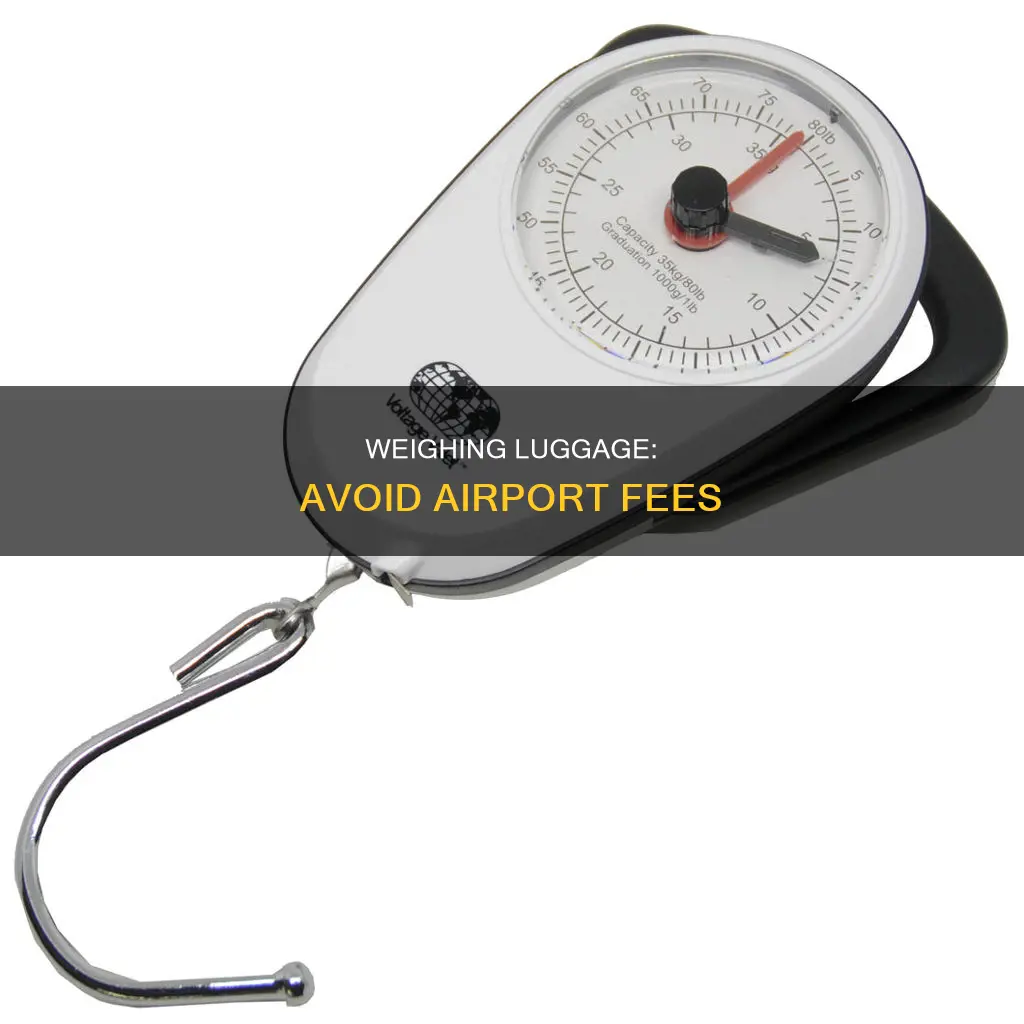 where can i weigh my luggage before the airport