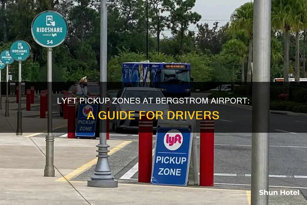 where can lyft drivers pick up at bergstrom airport