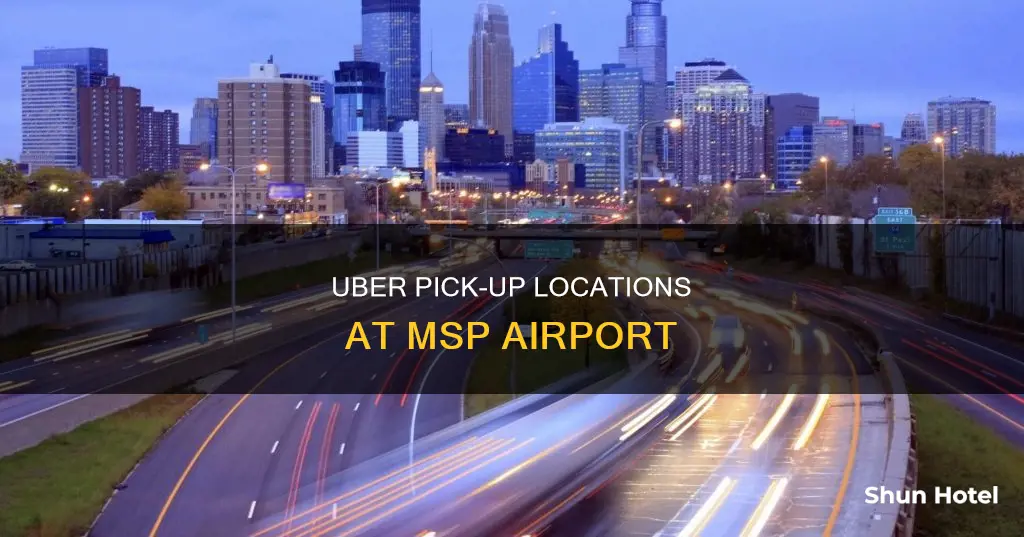 where can uber pick up at msp airport