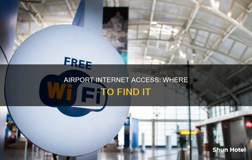 where can you find internet access at the airport