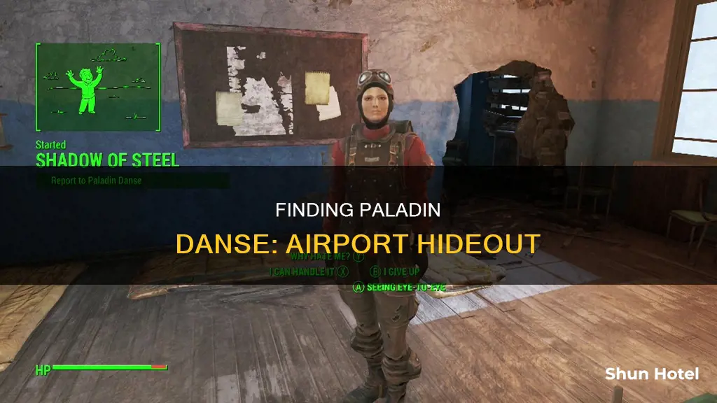where can you find paladin danse at the airport
