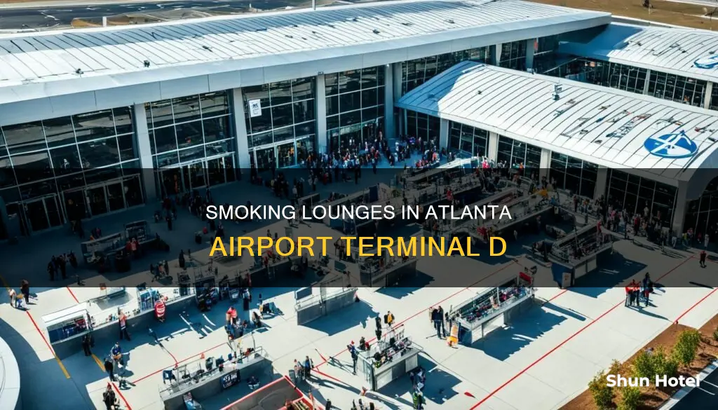 where can you smoke at atlanta airport terminal d