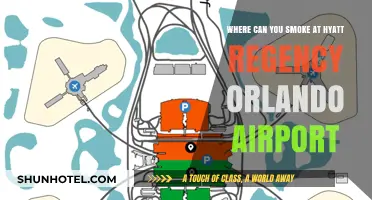 Orlando Airport's Hyatt Regency: Smoking Areas