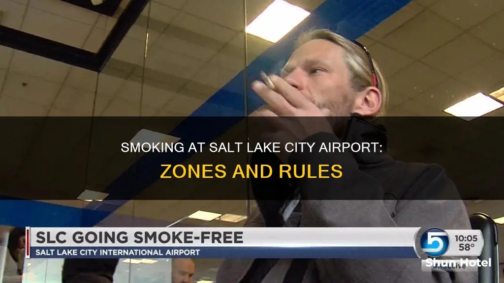 where can you smoke at salt lake city airport