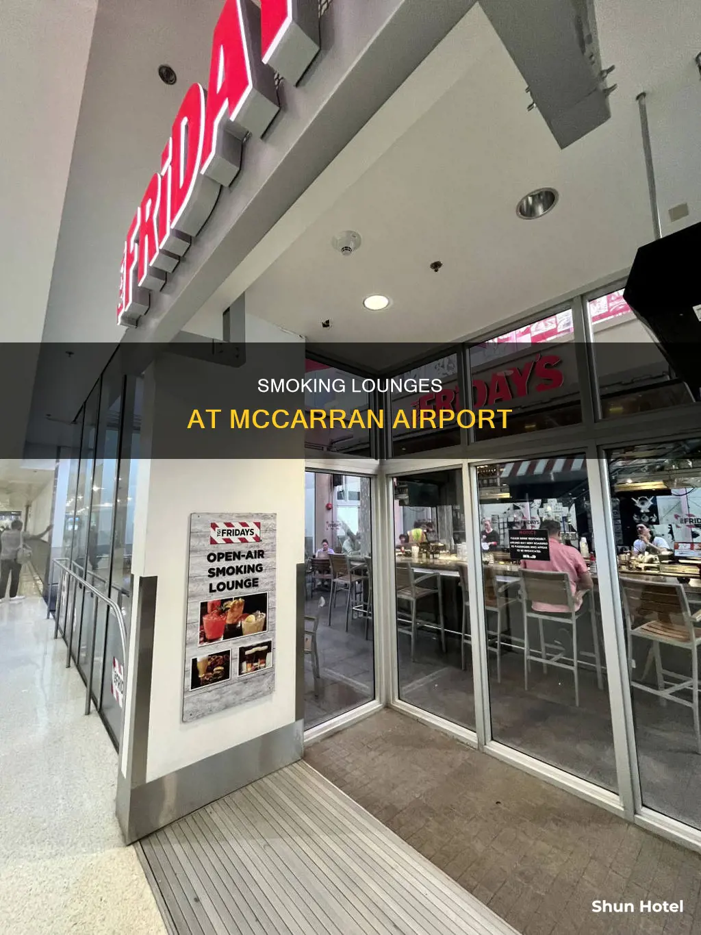 where can you smoke in mccarren airport