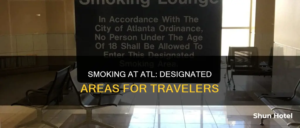 where can you smoke in thr atl airport