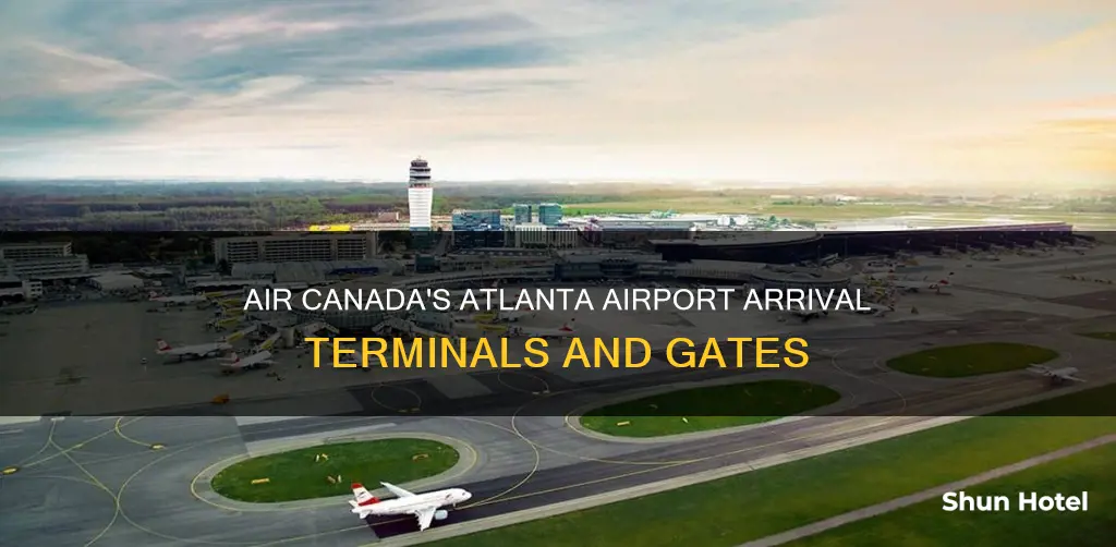 where do air canada arrive at atlanta airport