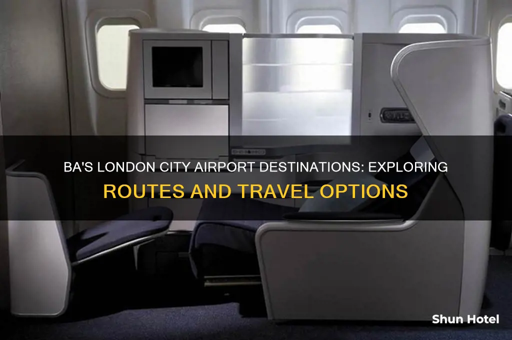 where do ba fly to from london city airport