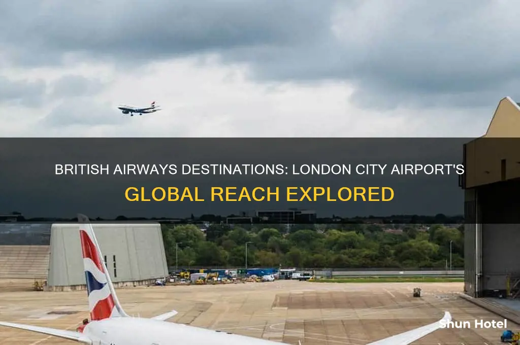 where do british airways fly to from london city airport