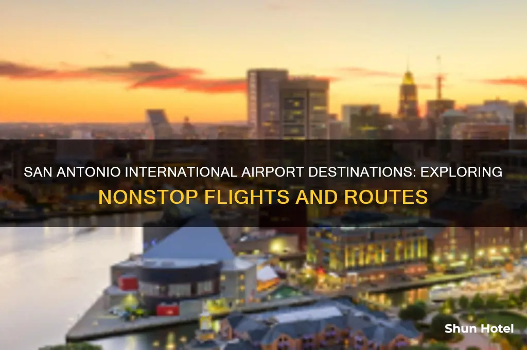 where do flights from san antonio international airport fly to