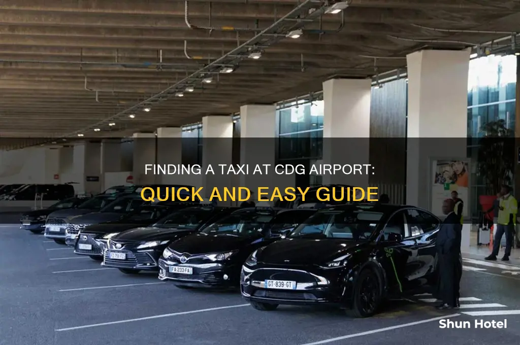 where do i get a taxi in cdg airport