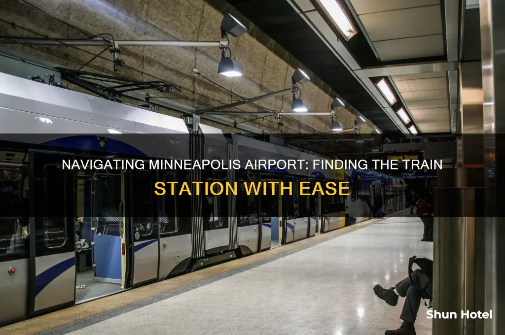 where do i get on the train at minneapolis airport