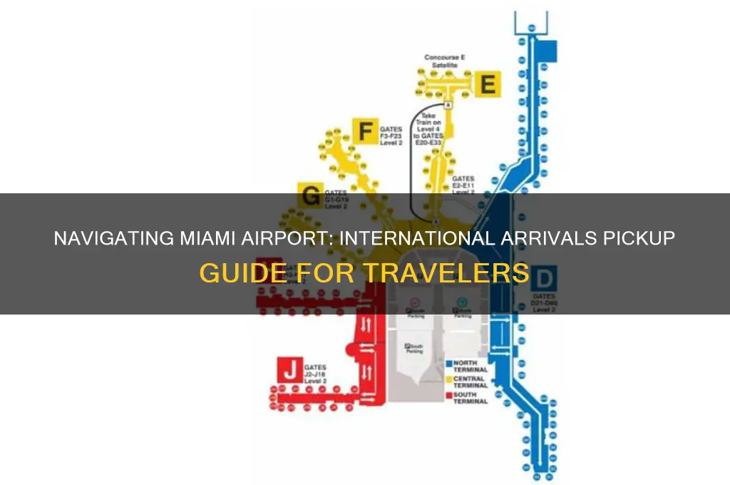 where do i pick up international arrivals at miami airport